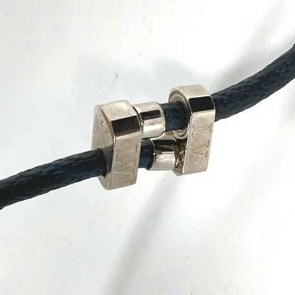 LOUIS VUITTON Blue Monogram Canvas Necklace